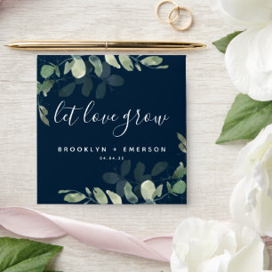 Wedding Seed Packet Favour Blue Eucalyptus Envelope
