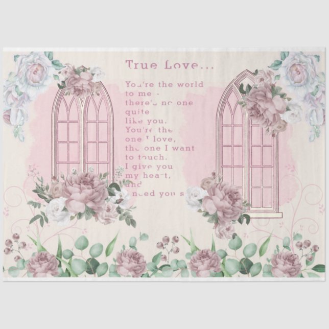 Wedding Series Design 2 Tissue Paper (Front)