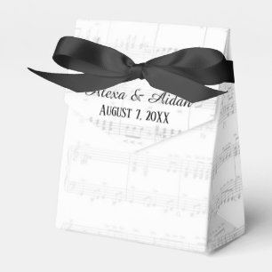 Wedding Sheet Music Favour Box