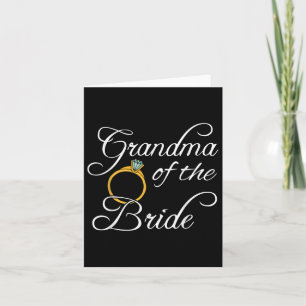 Wedding Shirts Grandma Of The Bride Tees Women Gra Card