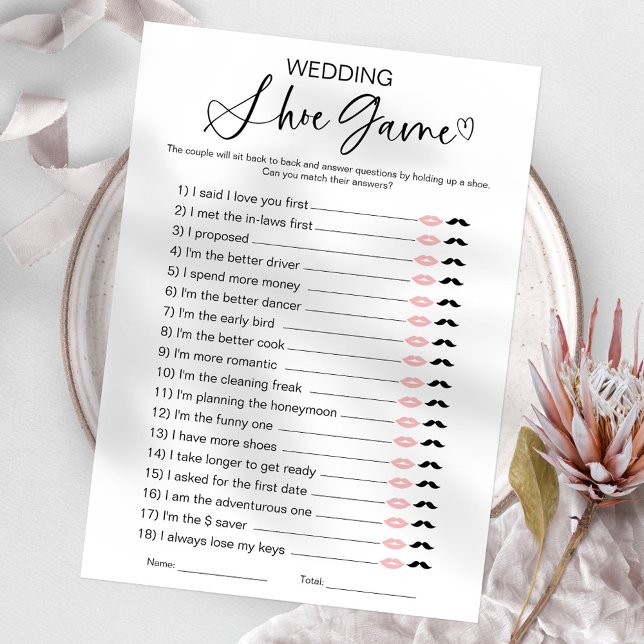 Wedding Shoe Bridal Shower Game Invitation (Creator Uploaded)