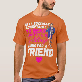 Wedding Shorts Wearing Celebration Suit Bride T-Shirt