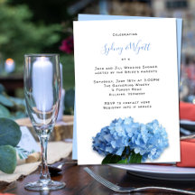 Wedding Shower Blue Flowers Jack n Jill Couples