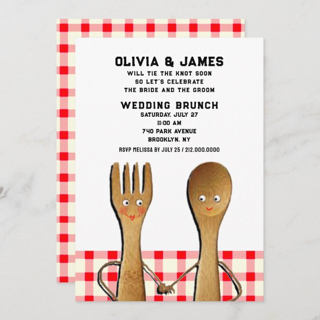 Wedding Shower Brunch Invitation (Front/Back)