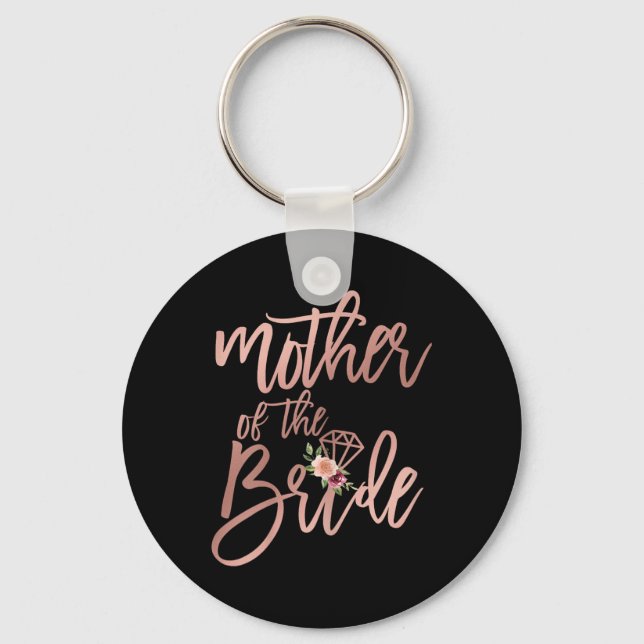 Wedding Shower For Mum From Bride Mother Of The Br Key Ring (Front)