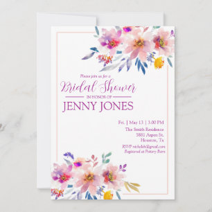 Wedding Shower Invitation Elegant  