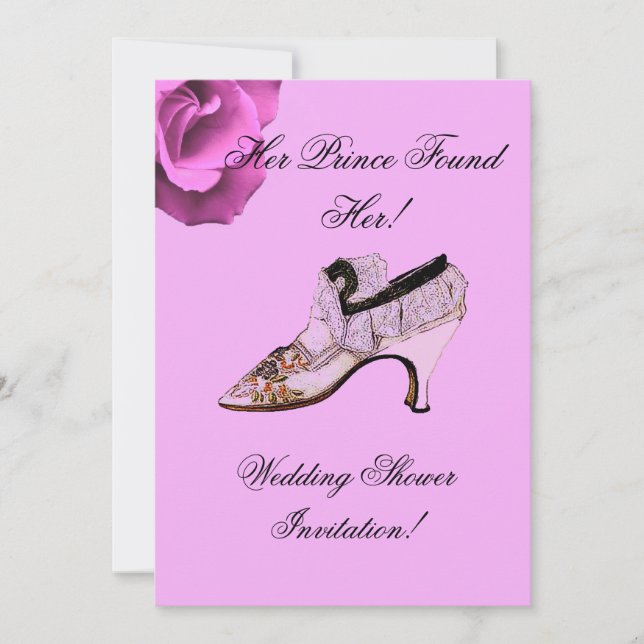 WEDDING SHOWER INVITATION THE PRINCESS (Front)