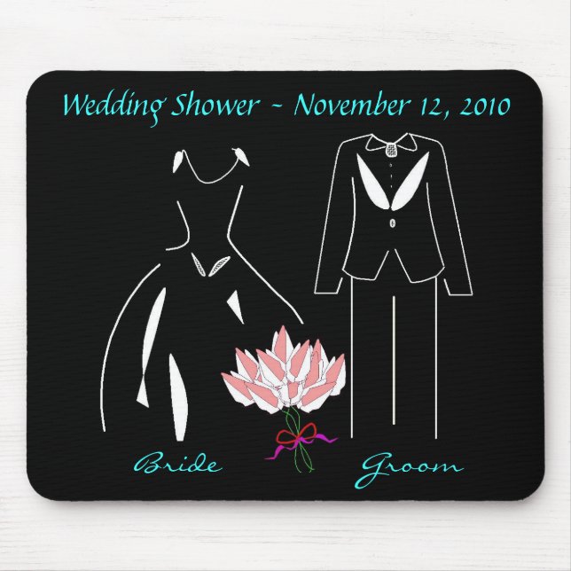 "Wedding Shower" Mousepad- Customisable Mouse Pad (Front)