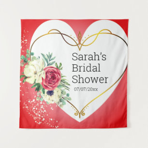 Wedding shower personalized tapestry