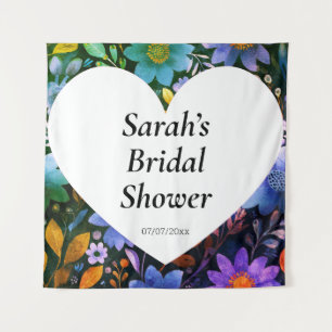 Wedding shower wall poster personalised tapestry