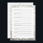 Wedding Shower Wishes Silver Glitter Lights Advice Card<br><div class="desc">Silver Glitter Lights Wishes For Bride And Groom / Newlywed Advice Cards / Bridal Shower Advice Cards / Wedding Advice Cards / Wedding Wishes Cards - perfect for bridal showers and elegant weddings.</div>