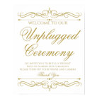 Wedding Sign | Elegant Gold Swirl Calligraphy