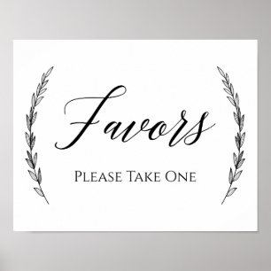 Wedding Sign – Favours Laurel Wedding Sign