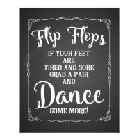 wedding sign, flip flops, wedding, chalkboard