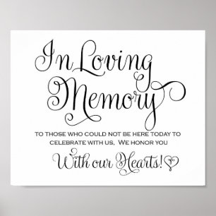 Wedding Sign - In loving Memory