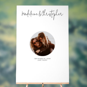 Wedding Signing Guest Book Alternative Photo Acrylic Sign