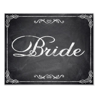 Wedding signs chalkboard Bride
