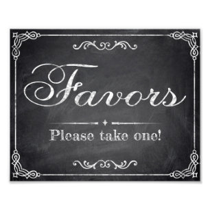 Wedding signs - chalkboard - Favours -