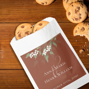 Wedding Simple Candy Favours Elegant Terracotta Favour Bags