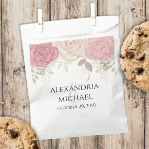Wedding Simple Candy Favours Minimalist Floral Favour Bags