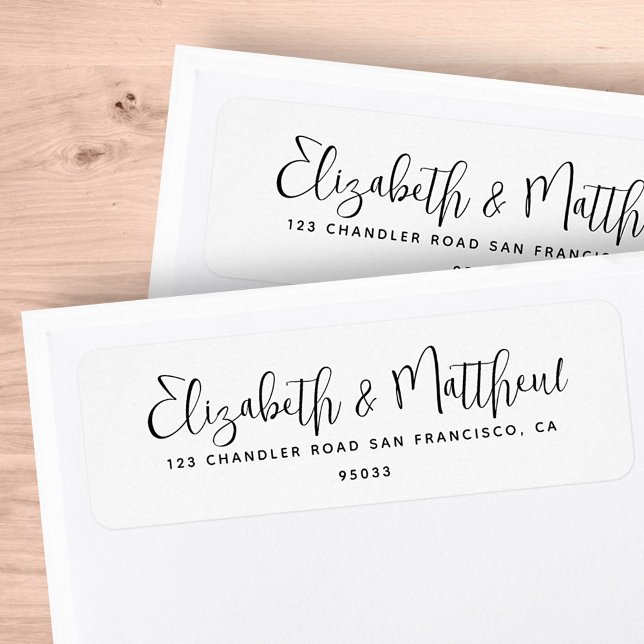 Wedding Simple Modern Minimalist Return Address (Creator Uploaded)