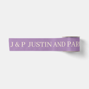 WEDDING SIMPLE STYLISH MODERN ELEGANT LAVENDER SATIN RIBBON