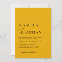 Wedding Simple Sunflower Yellow