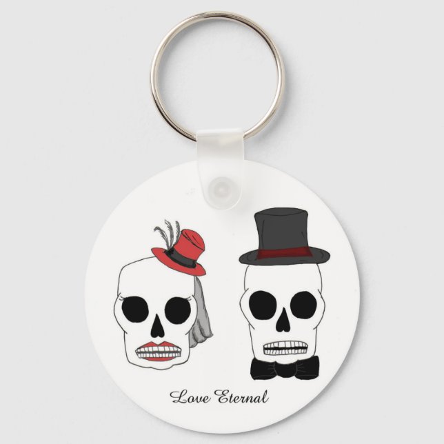 Wedding Skellies Keychain (Front)