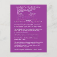 Wedding Soup Gift Recipe Card
