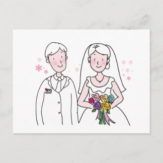 Wedding Souvenirs, Gifts, Giveaways for Guests Postcard