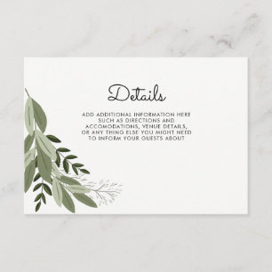 Wedding Sprigs details card