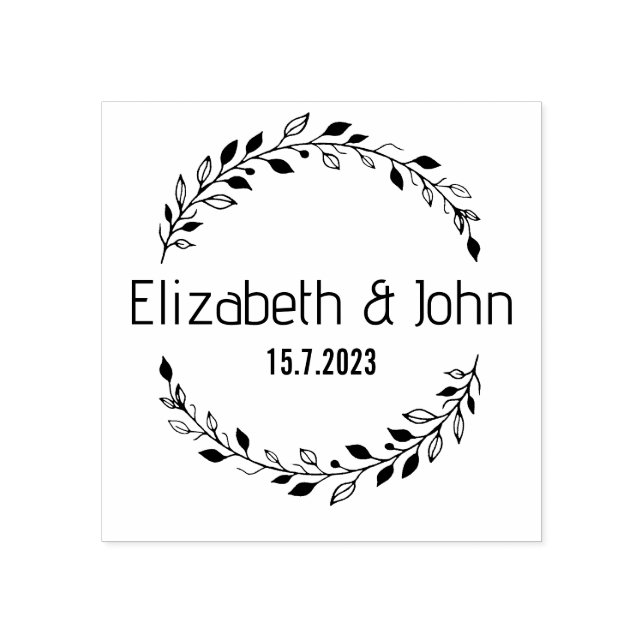 Wedding stamp, Custom Wedding Stamp, wedding Rubber Stamp (Imprint)