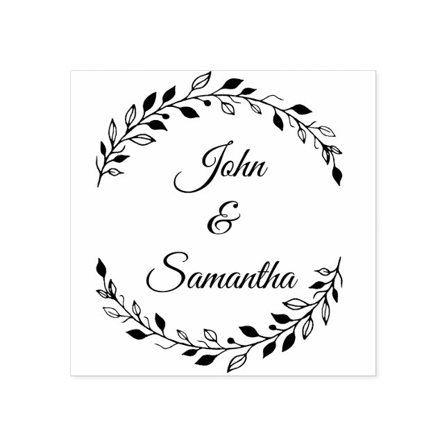 Wedding Stamp, Rubber Wedding Stamps, Custom Stamp (Imprint)