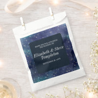 Wedding Starry Night Celestial Thank You Navy