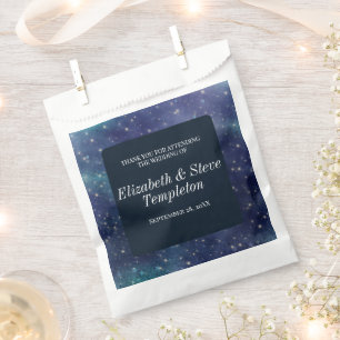 Wedding Starry Night Celestial Thank You Navy Favour Bags