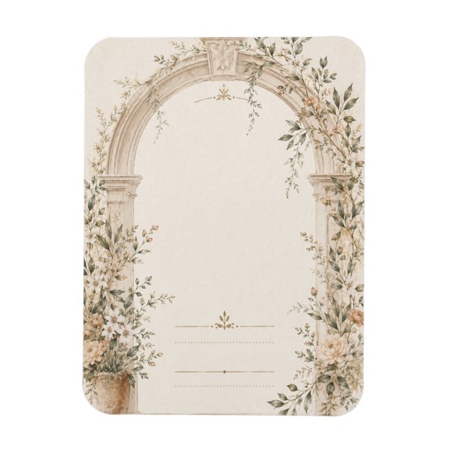 Wedding Stationery for Mediterranean Ceremonies Magnet (Vertical)
