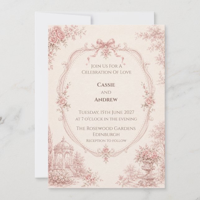 Wedding Stationery Wedding Invitation (Front)