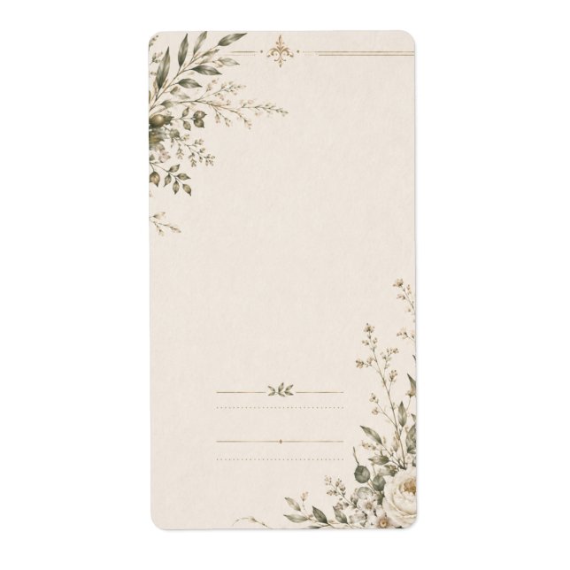 Wedding Stationery with Natural Botanical Charm (Front)