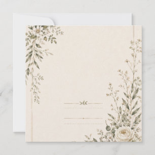 Wedding Stationery with Natural Botanical Charm Invitation