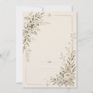 Wedding Stationery with Natural Botanical Charm Invitation
