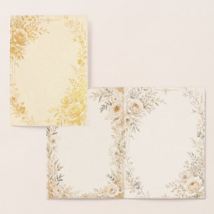 Wedding Stationery with Refined Neutral Details Foil Card