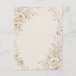 Wedding Stationery with Refined Neutral Details Invitation Postcard
