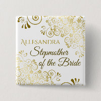 Wedding Stepmother of the Bride Gold Name