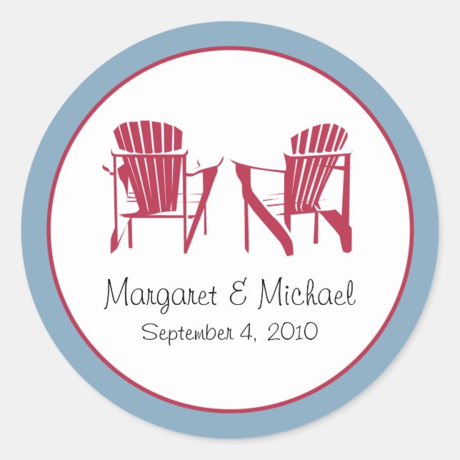 Wedding Sticker - Personalised (Front)