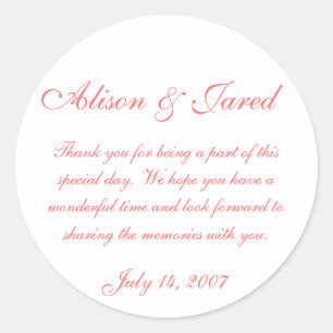 wedding stickers