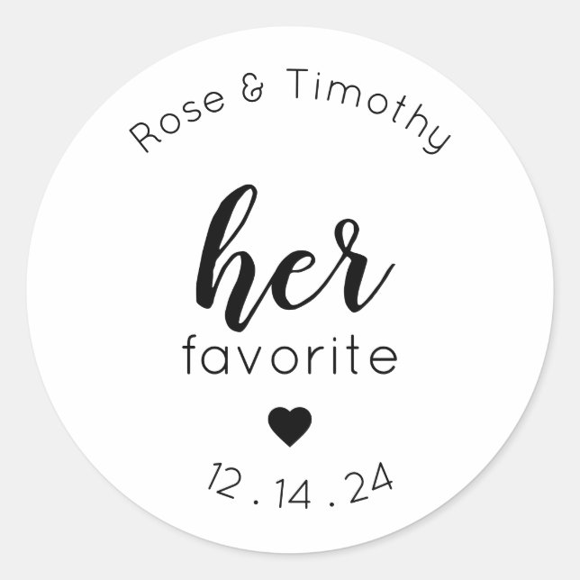 wedding stickers (Front)