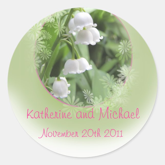 WEDDING STICKERS Envelope/Favour (Front)