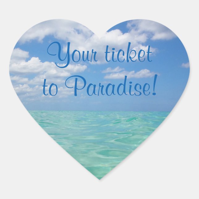 Wedding Stickers to Seal Envelope - Ocean III (Front)