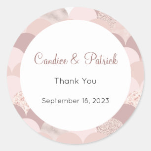 Wedding Stickers, Wedding Labels, Script Love  Classic Round Sticker