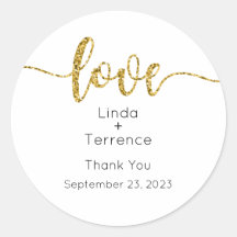Wedding Stickers, Wedding Labels, Script, Love